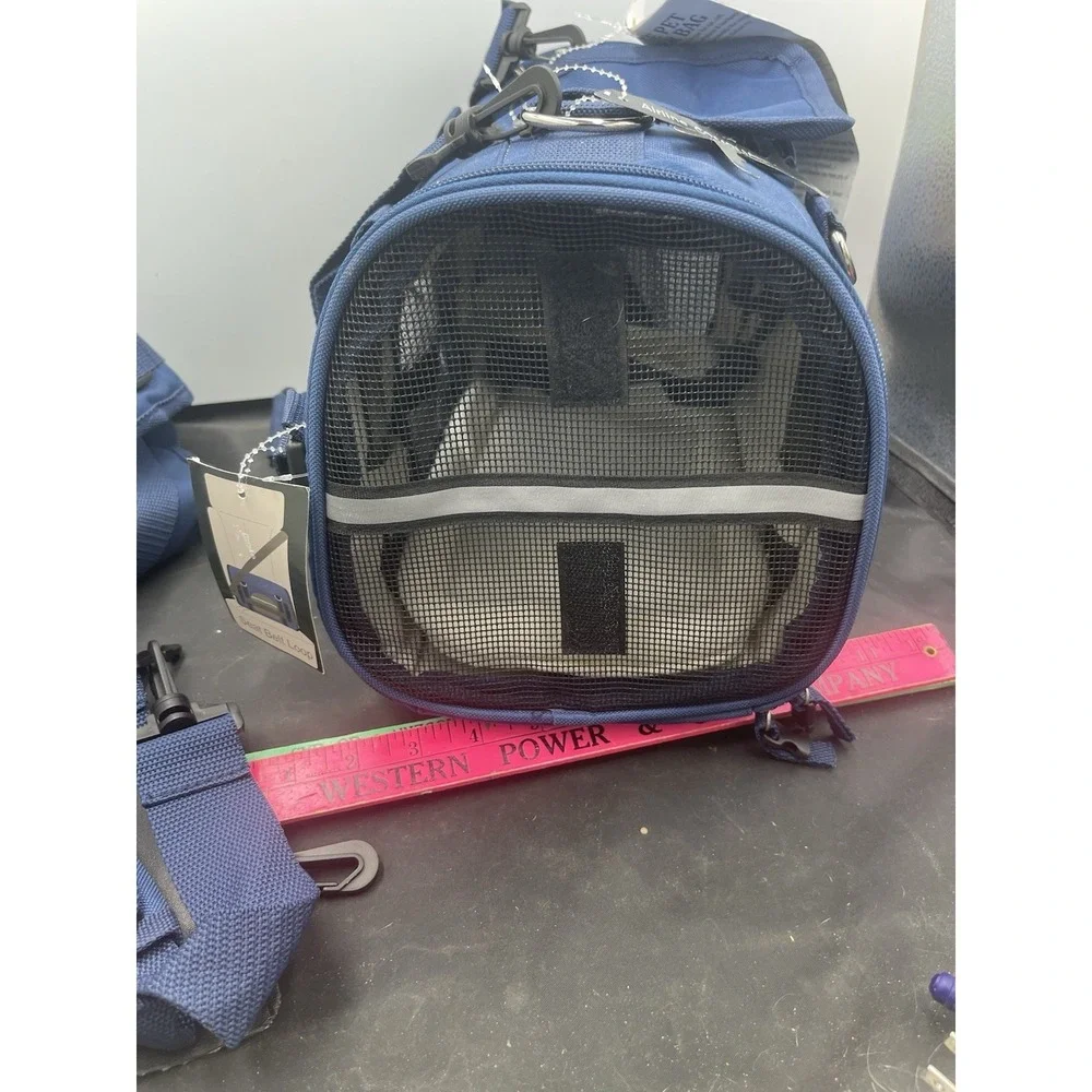 Natuvalle Deluxe Blue Pet Carrier Bag (with shoulder straps) New (v65)
